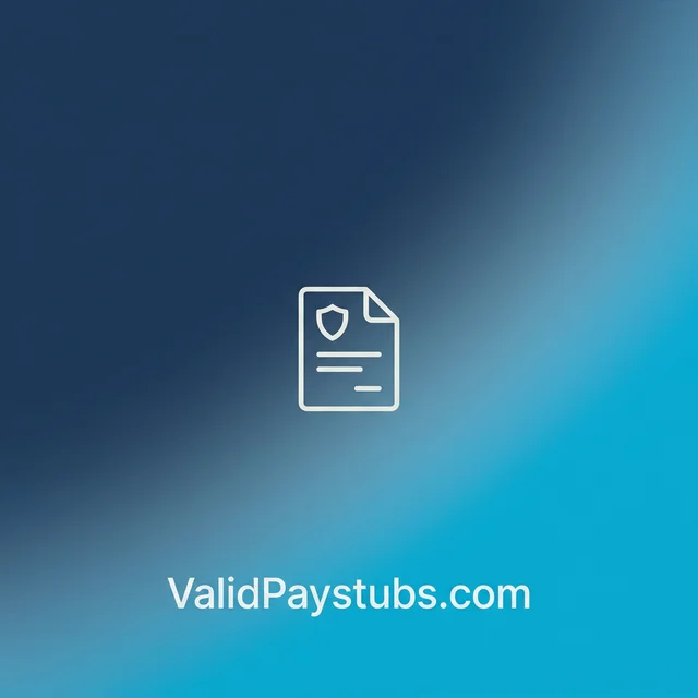 A person reviewing a pay stub document on a laptop, illustrating how to make a pay stub for self-employed individuals.