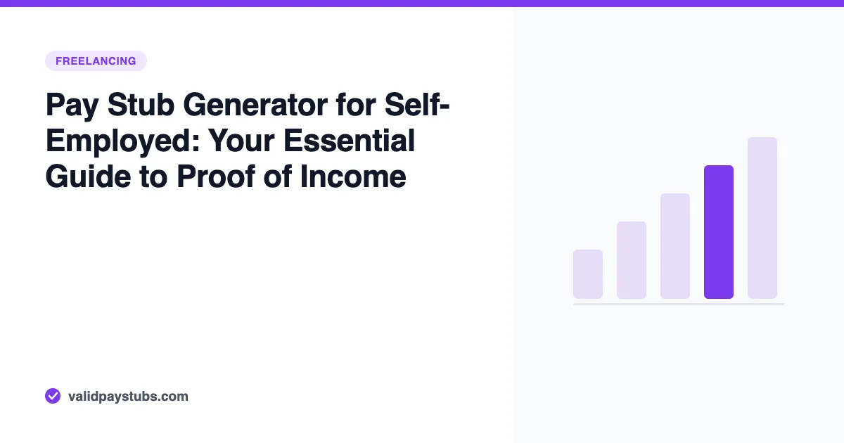 Pay Stub Generator for Self-Employed: Your Essential Guide to Proof of Income — ValidPaystubs article illustration showing a bar chart of tax bands