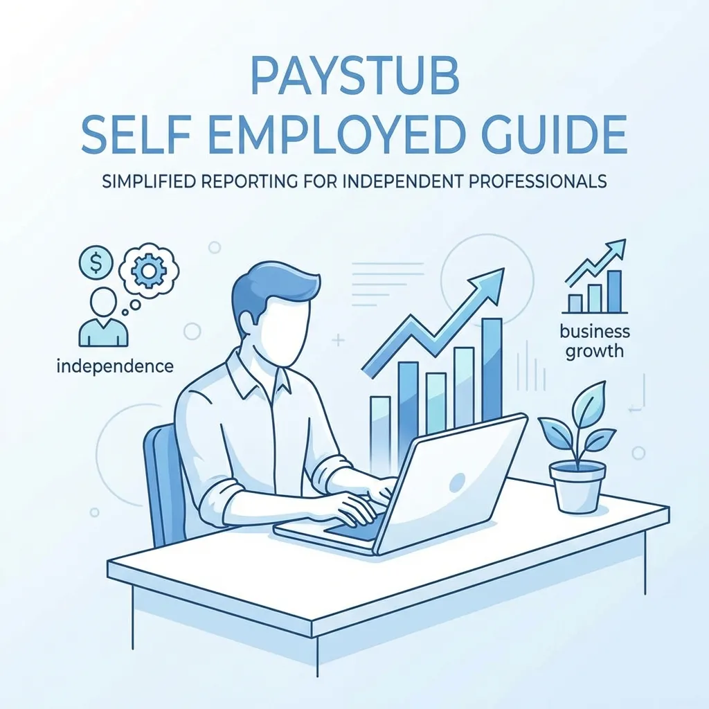Educational graphic for Paystub for Self-Employed: Complete Guide to Creating Proof of Income (2026) - Use Cases guide