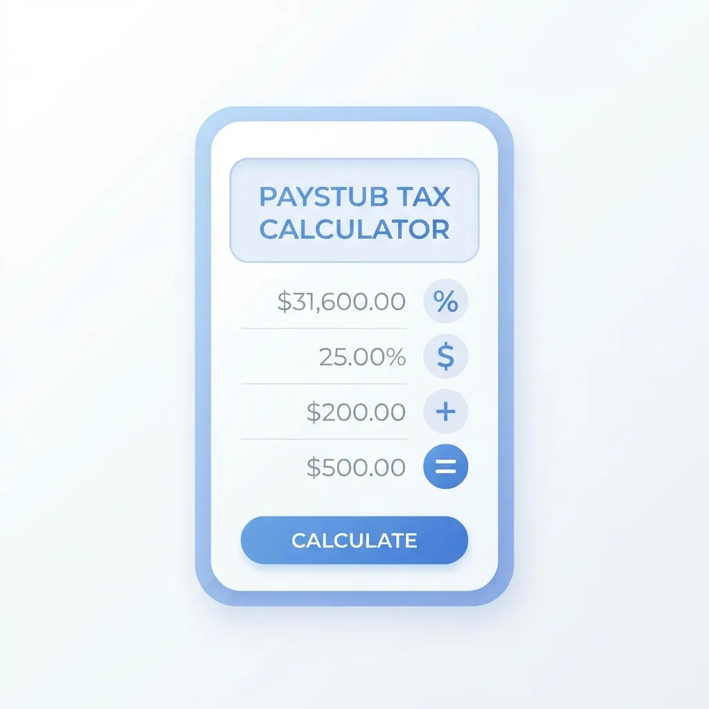 Educational graphic for Paystub Tax Calculator: Federal & State Tax Withholding Guide 2026 - Education guide