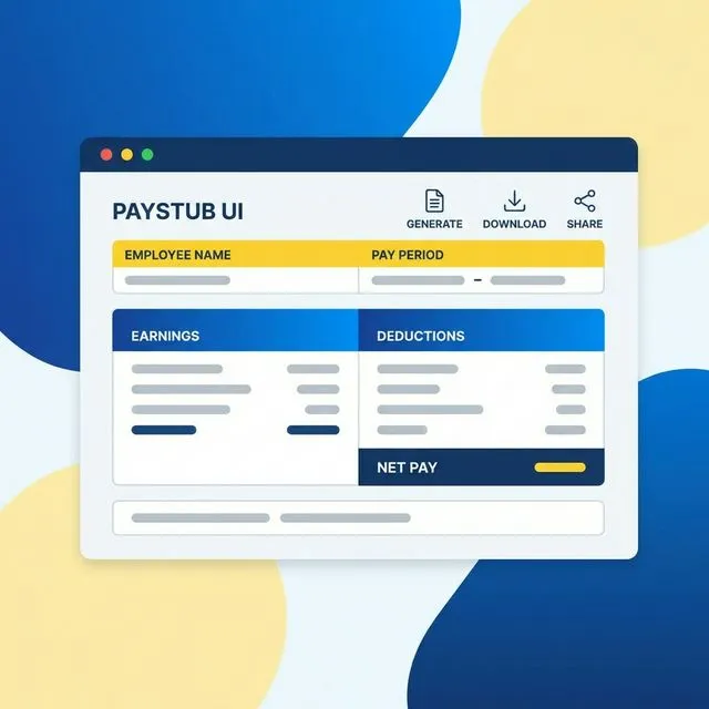 Educational graphic for Walmart Paystub Generator: Create Professional Walmart-Style Pay Stubs (2026) - Templates guide